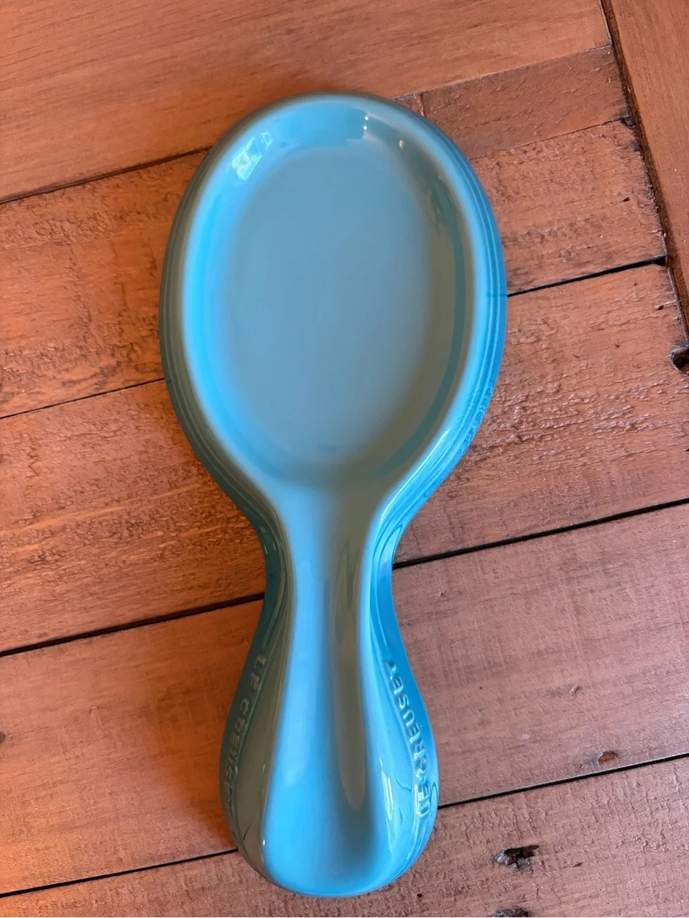 Retired Caribbean Blue Le Creuset Spoon Rest